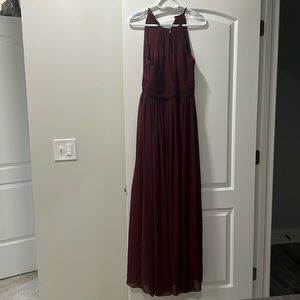 Levkoff Burgundy Gown